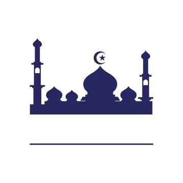 Mosque logo and symbol vector image Stock Illustration
