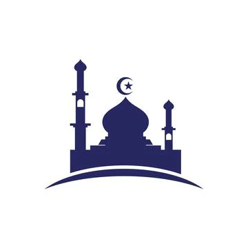 Mosque logo and symbol vector image Stock Illustration