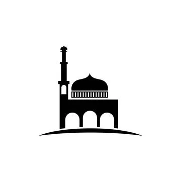 Mosque logo and symbol vector image Stock Illustration