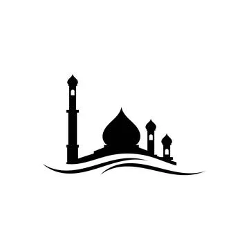 Mosque logo and symbol vector image Stock Illustration