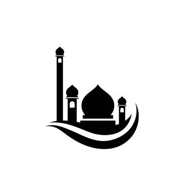 Mosque logo and symbol vector image Stock Illustration