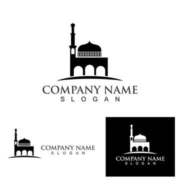 Mosque logo and symbol vector image Stock Illustration