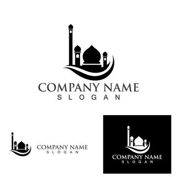 Mosque logo and symbol vector image Stock Illustration