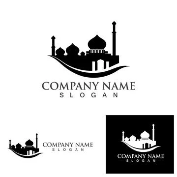 Mosque logo and symbol vector image Stock Illustration
