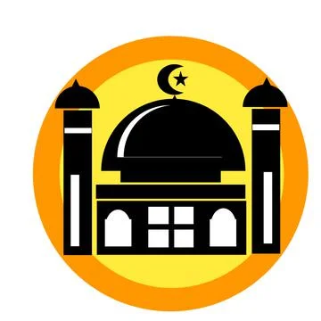 Mosque logo design Иллюстрация