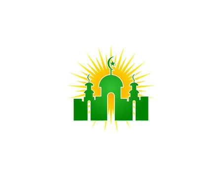 Mosque Logo Template Design Vector Stock Illustration