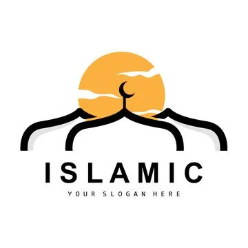 Mosque Logo, Vector Islamic, Islamic Day Ramadan Design, Eid Eid, And Eidul.. Ilustración de archivo
