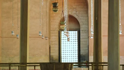 Mosque Madrasa of Sultan Hassan  Stock Footage 255529219