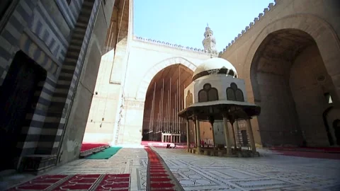 Mosque Madrasa of Sultan Hassan  Stock Footage 255529236
