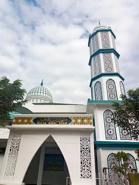 A mosque with a magnificent dome. Stock Photos