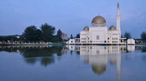 Mosque in Malaysia Stock Footage 828535