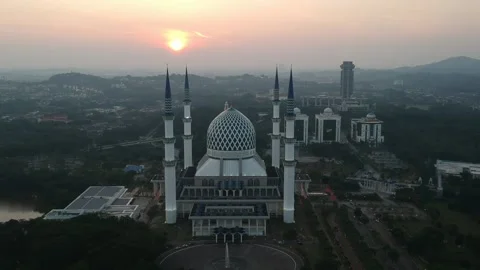 Mosque in Malaysia Stock Footage 146587413