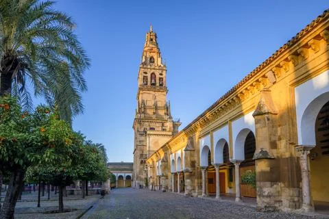 The Mosque (Mezquita) and Cathedral of Cordoba and Surrounding Gallery, UNESCO Stock Photos