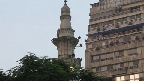 Mosque Minaret in Cairo Egypt Video stock 82318742