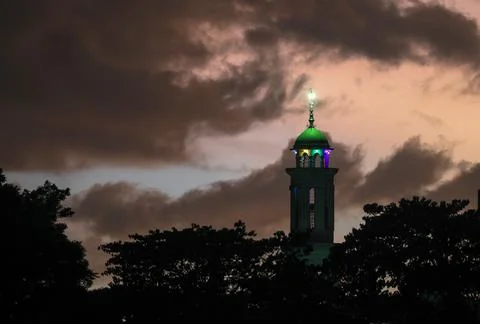 Mosque minaret. Stock Photos