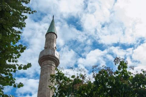 Mosque minaret tower Stock Photos