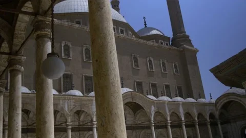 The Mosque Of Mohamed Ali In The Citadel In Cairo, Egypt Stock Footage 157952492