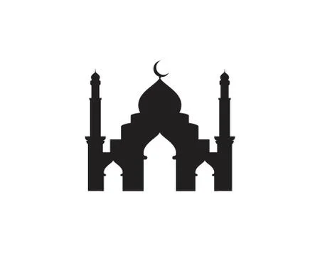 Mosque Moslem icon vector Illustration Stock Illustration