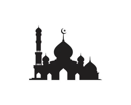 Mosque Moslem icon vector Illustration Stock Illustration
