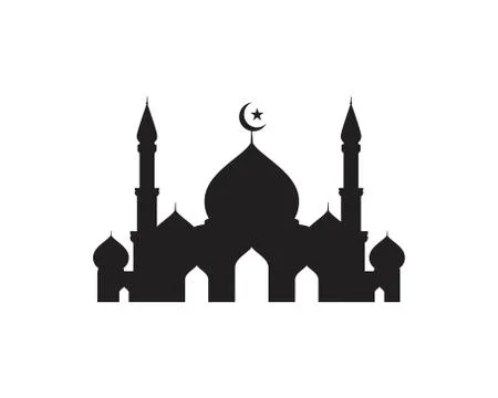 Mosque Moslem icon vector Illustration Stock Illustration