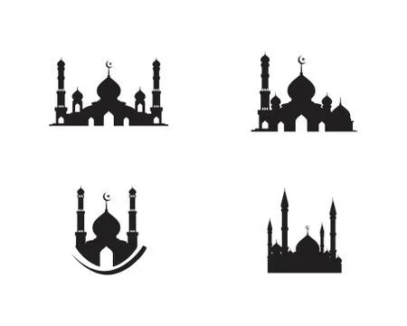 Mosque Moslem icon vector Illustration Stock Illustration
