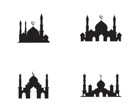 Mosque Moslem icon vector Illustration Stock Illustration