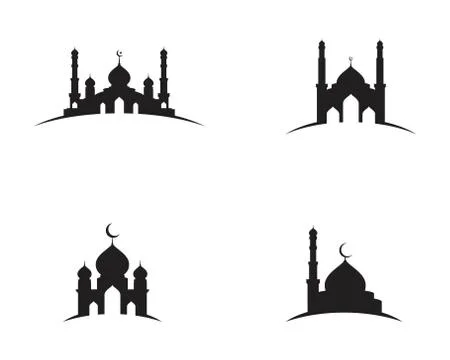 Mosque Moslem icon vector Illustration Stock Illustration