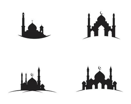 Mosque Moslem icon vector Illustration Stock Illustration