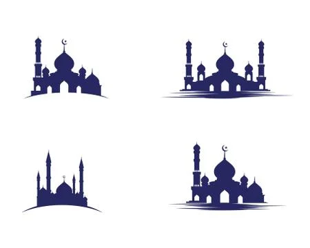 Mosque Moslem icon vector Illustration Stock Illustration