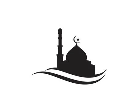 Mosque Moslem icon vector Illustration Stock Illustration