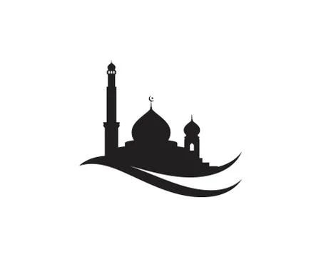 Mosque Moslem icon vector Illustration Stock Illustration