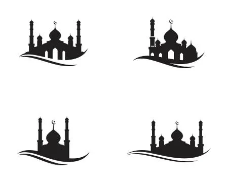 Mosque Moslem icon vector Illustration Stock Illustration