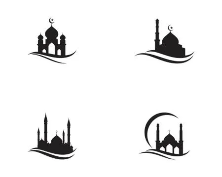 Mosque Moslem icon vector Illustration Stock Illustration