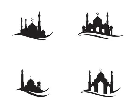 Mosque Moslem icon vector Illustration Stock Illustration
