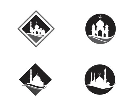 Mosque Moslem icon vector Illustration Stock Illustration