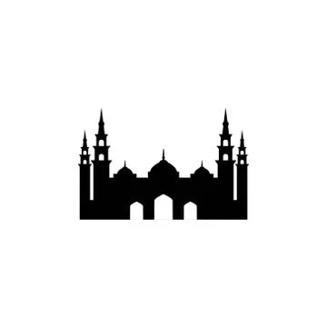 Mosque Moslem vector Illustration design template Illustrazione stock