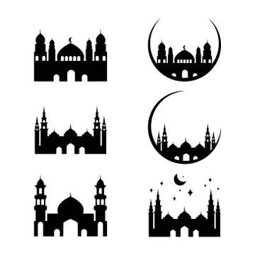 Mosque Moslem vector Illustration design template Stock Illustration