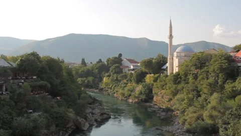 Mosque. Mostar Vidéo 8655417