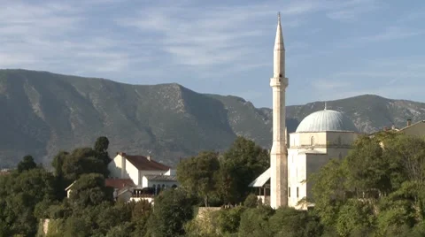 Mosque. Mostar 스톡 동영상 8664749
