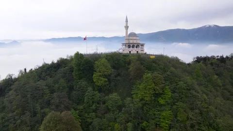 Mosque On The Mountain Peak Stock-Footage 332511204