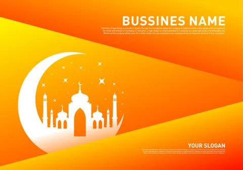 Mosque Muslim Icon Simple Background vector Illustration design template. Eid Stockillustratie