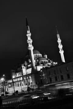 Mosque at night Stock Photos