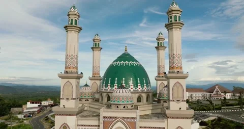 Mosque in North Sumatra. Indonesia. Stock Footage 345394450
