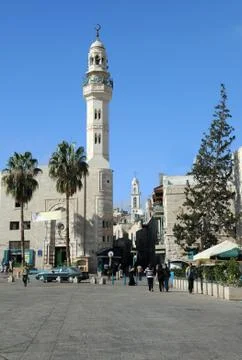 Mosque of omar in bethlehem Stock Photos