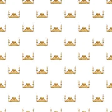 Mosque pattern seamless Stock Illustration
