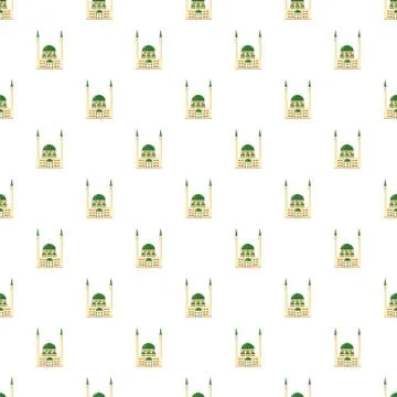 Mosque pattern seamless Stock Illustration