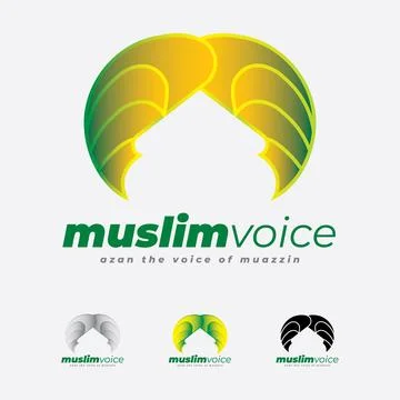 Mosque Prayer Place Islamic Logo Stock Illustration