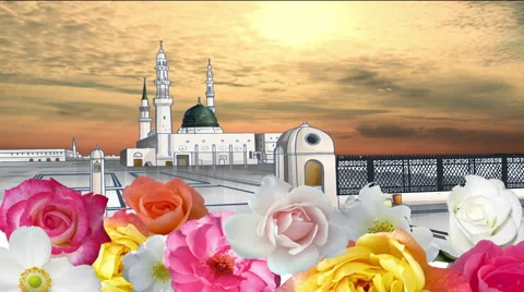 Mosque Prophet Mohammad Madinah Stock Footage 45968772