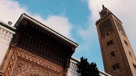 Mosque in Rabat, Morocco Stock Footage 74080563