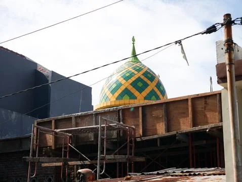 Mosque Renovation Stock Photos